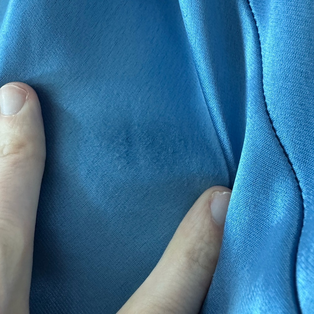 GALVAN LONDON Satin Halter Blue Dress Size 12 VGUC - Picture 5 of 5